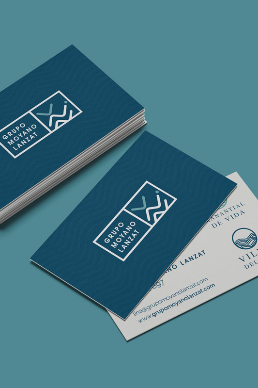 Tarjetas de visita Grupo Moyano Lanzat