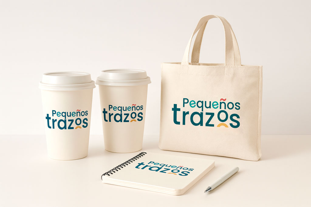pequeños trazos branding bolsa